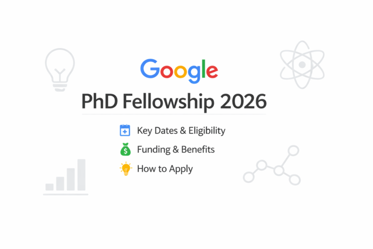 Google PhD Fellowship 2026 overview