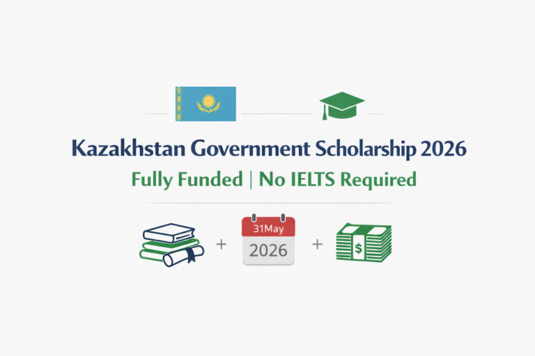Kazakhstan Government Scholarship 2026 graphic